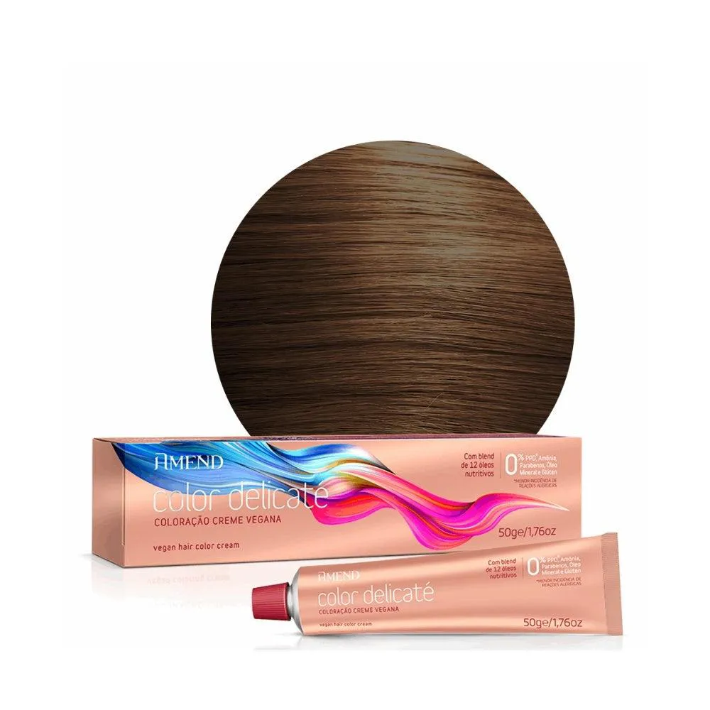 TINTURA AMEND DELICATE 8.0 LOURO CLARO 50GR