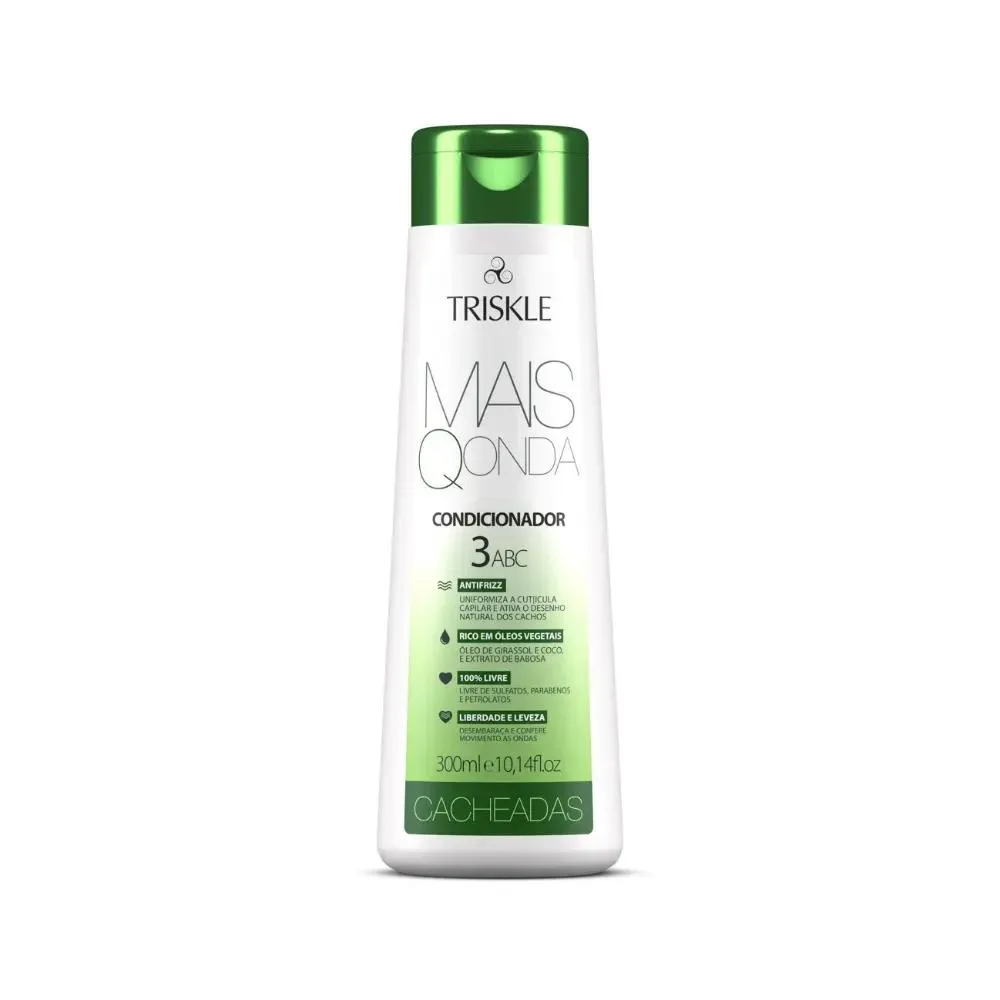 CONDICIONADOR TRISKLE MAIS Q ONDA CACHEADAS 300ML
