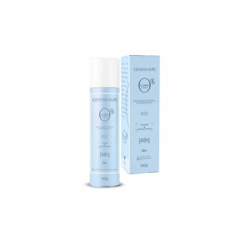 Desodorante Aerosol Giovanna Baby 0% Alumínio Blue Feminino 48h 150ml