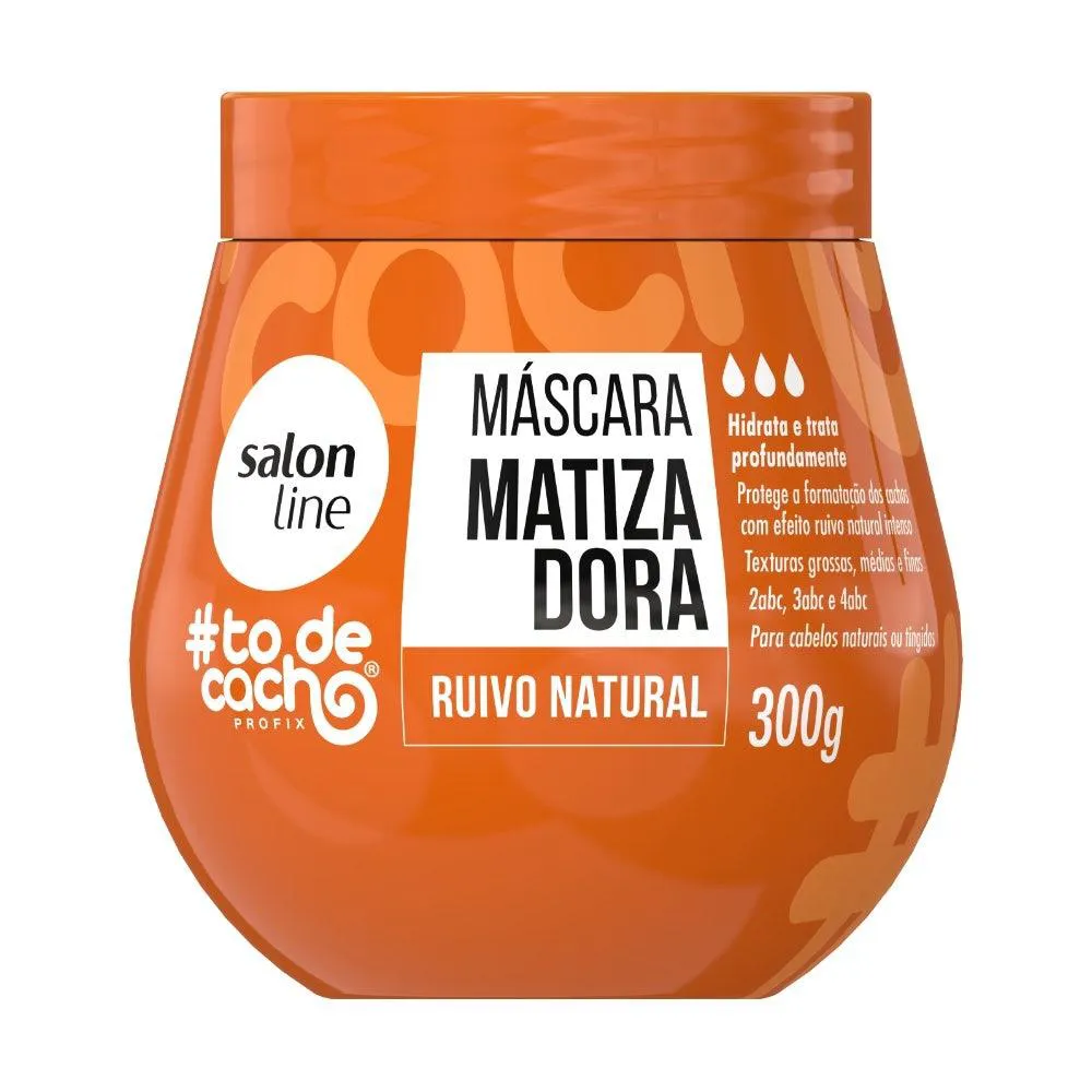 MáSCARA SALON LINE #TODECACHO MATIZADORA RUIVO NATURAL 300GR
