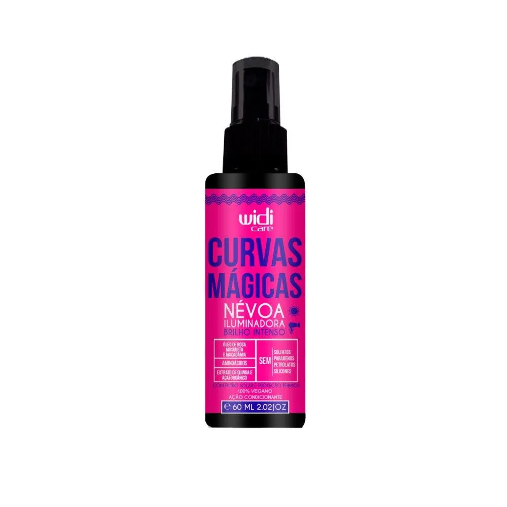 SPRAY CAPILAR WIDI CARE NéVOA ILUMINADORA CURVAS MáGICAS 60ML