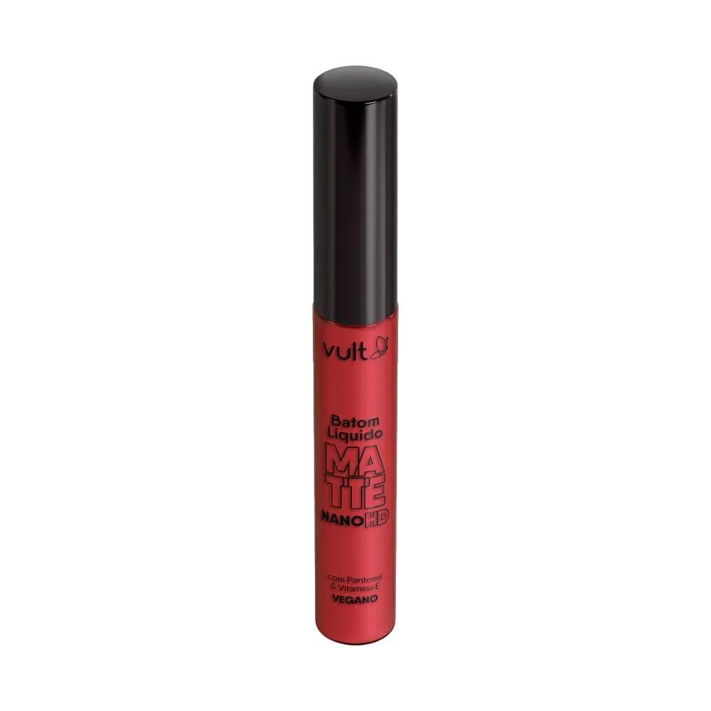 Batom Líquido Matte Vult Nano Hd Vermelho Rubi 5ml