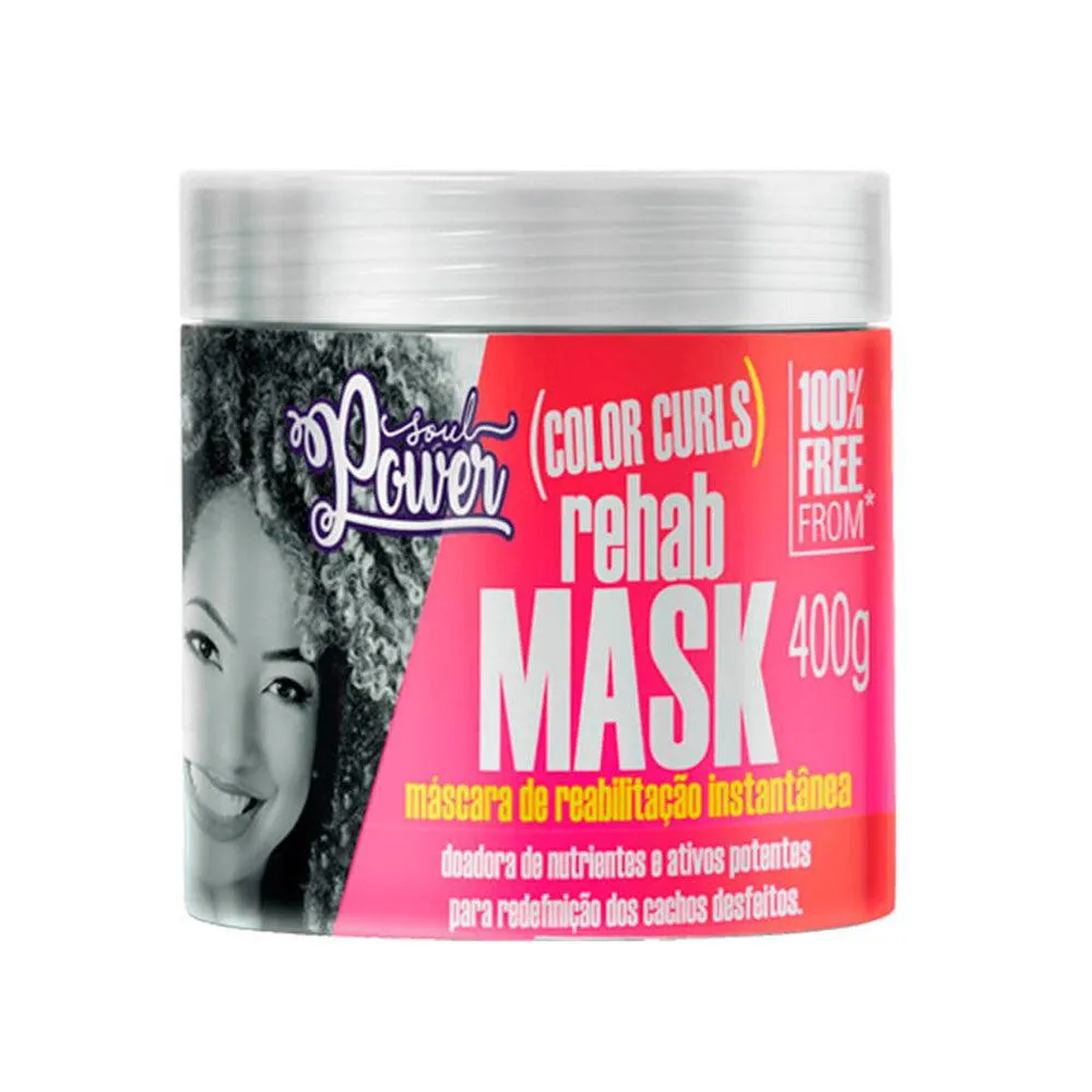 MáSCARA DE TRATAMENTO SOUL POWER DE REABILITAçãO COLORS REHAB MASK 400G