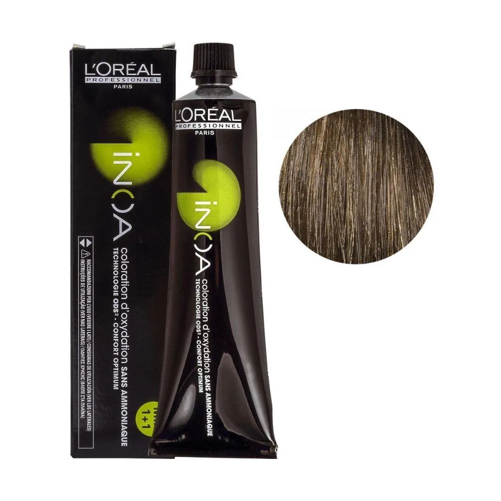 TINTURA L´OREAL PROFISSIONAL INOA 7.13 LOURO CINZA DOURADO