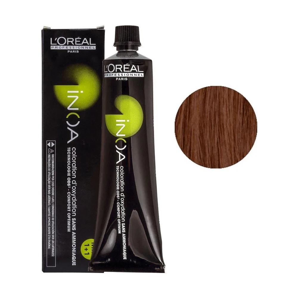 TINTURA L´OREAL PROFISSIONAL INOA 5.4 CASTANHO CLARO ACOBREADO