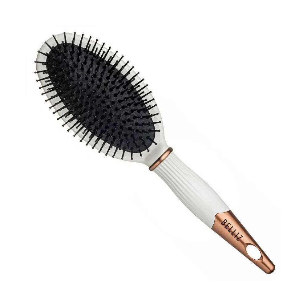ESCOVA DE CABELO BELLIZ GOLDEN WHITE OVAL 2611