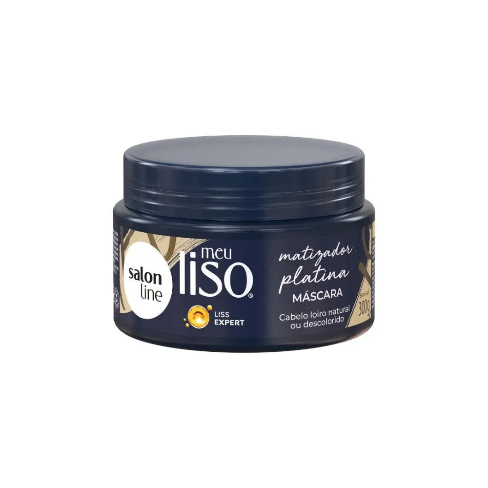 MáSCARA MATIZADORA SALON LINE MEU LISO #LOIROPLATINADO 300G