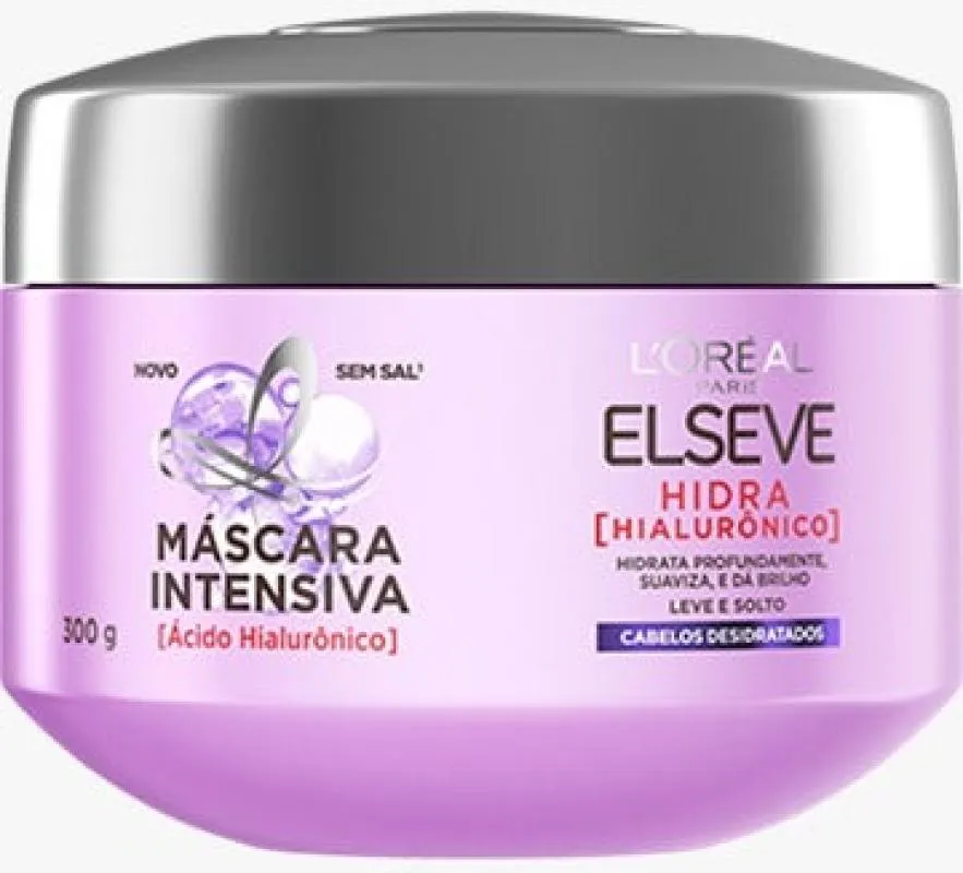 CREME HIDRATANTE CAPILAR ELSEVE HYDRA HIALURôNICO 300G