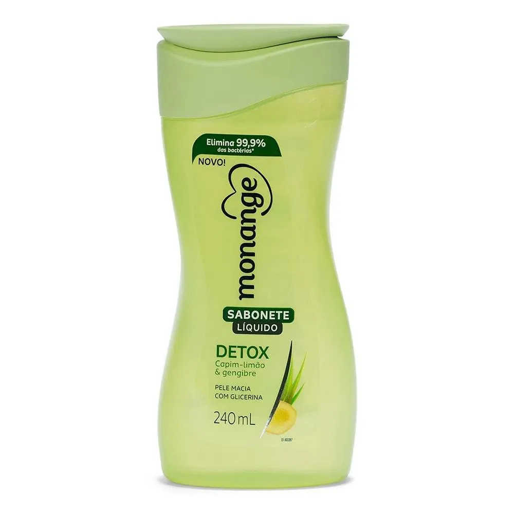 SABONETE LíQUIDO MONANGE DETOX 240ML