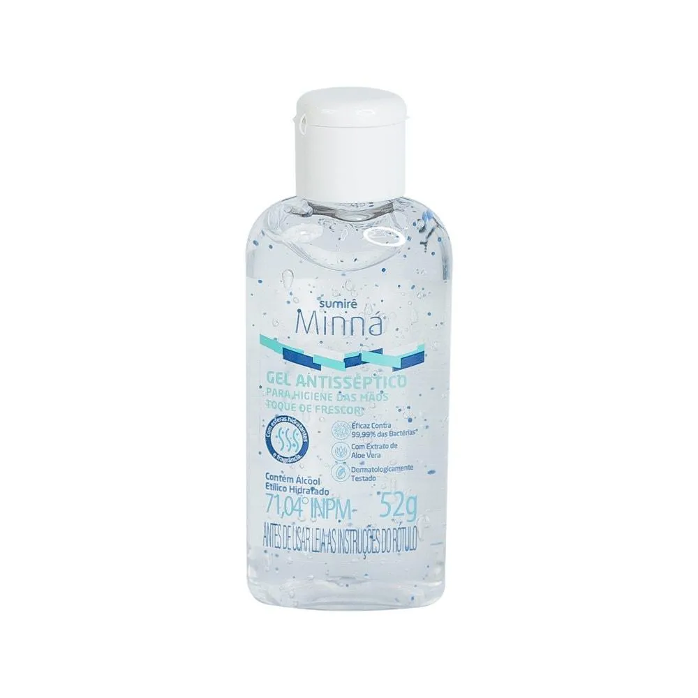 GEL ANTISSéPTICO MINNA MãOS TOQUE DE FRESCOR 52GR