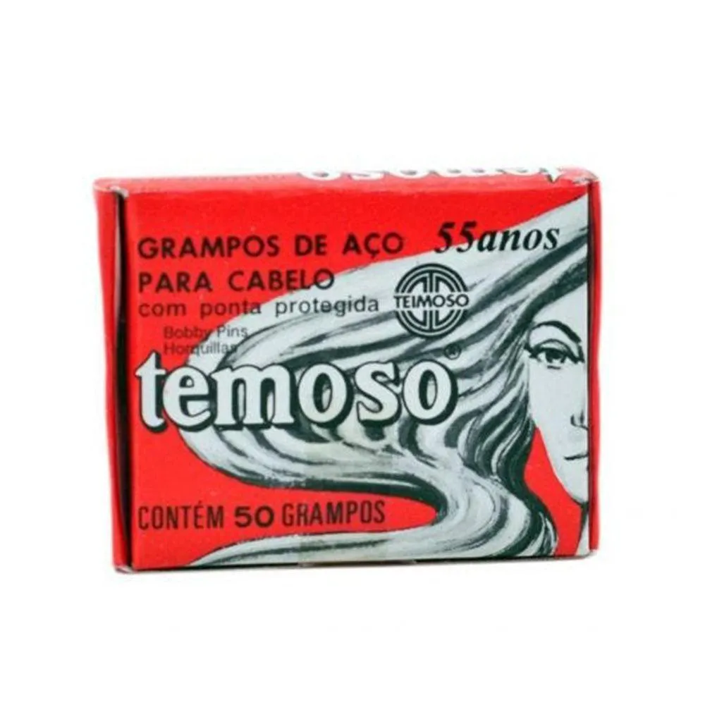 GRAMPOS DE CABELO TEIMOSO Nº5 PRETO C/50UN