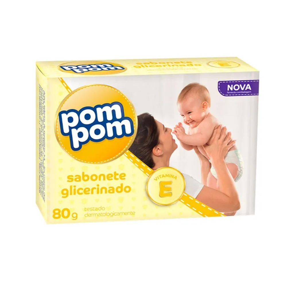 SABONETE INFANTIL POM POM GLICERINADO 80G