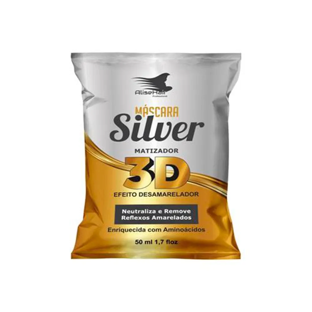 MáSCARA DE TRATAMENTO ALISEHAIR SILVER 3D 50ML