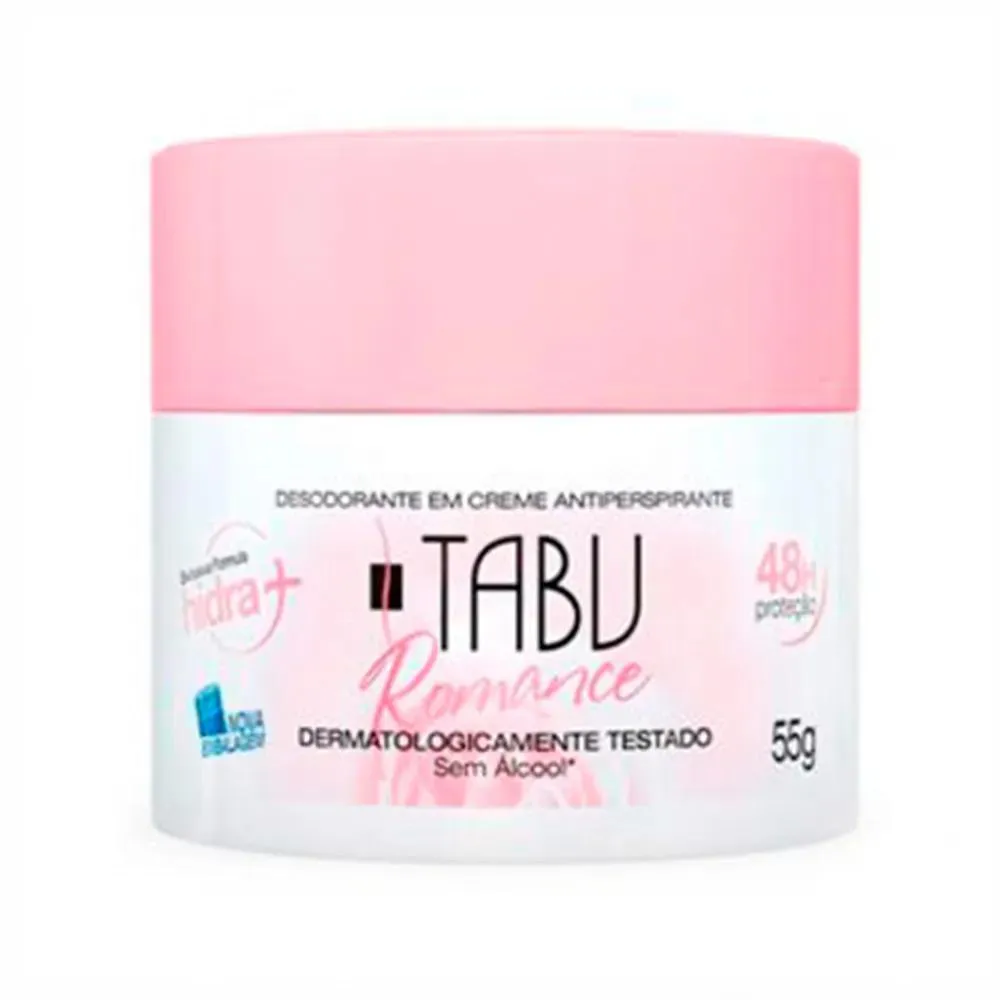 Desodorante Antitranspirante Creme Tabu Romance 55g