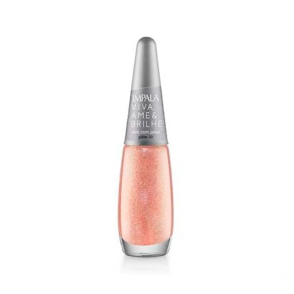 ESMALTE IMPALA GLITTER COLEçãO VIVA AME E BRILHE VIVA COM AMOR