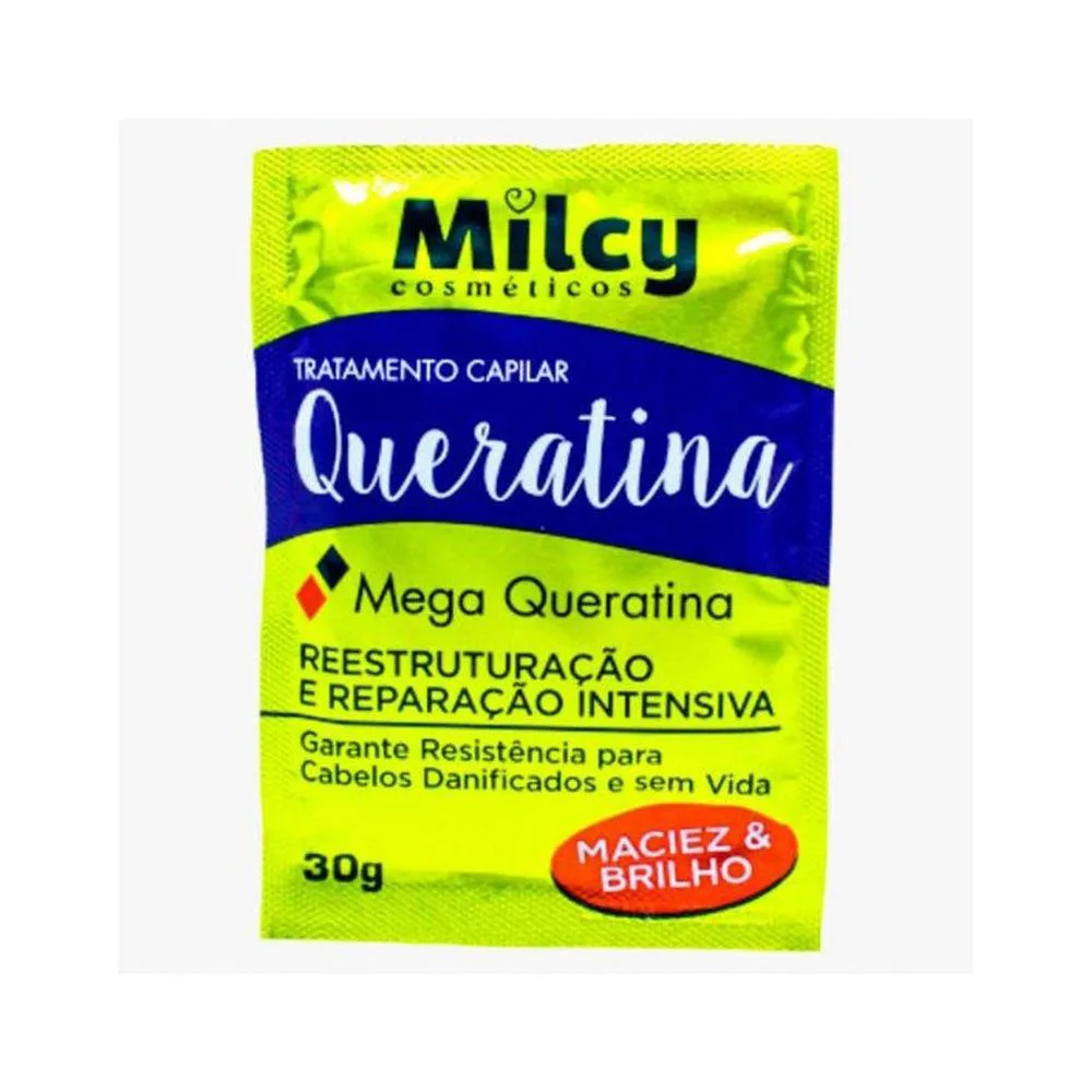 MáSCARA DE TRATAMENTO MILCY QUERATINA SACHê 30G