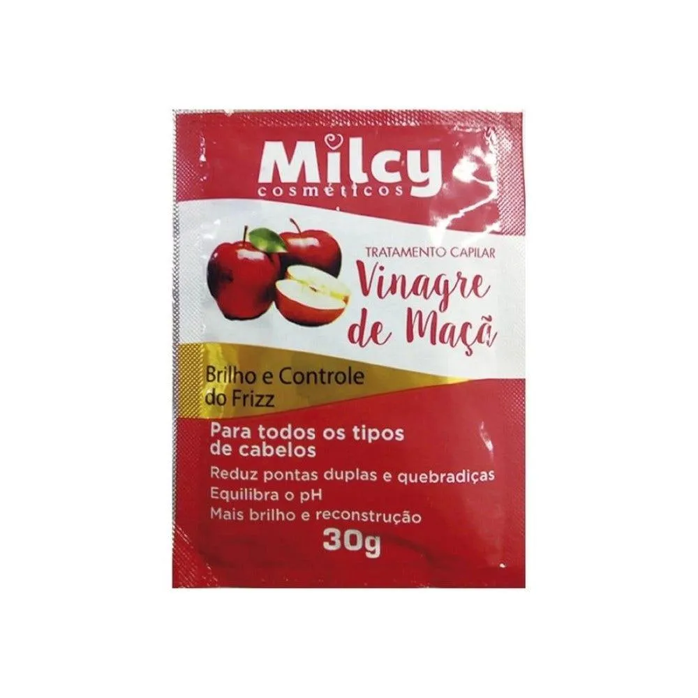 MáSCARA DE TRATAMENTO MILCY VINAGRE DE MAçã SACHê 30G