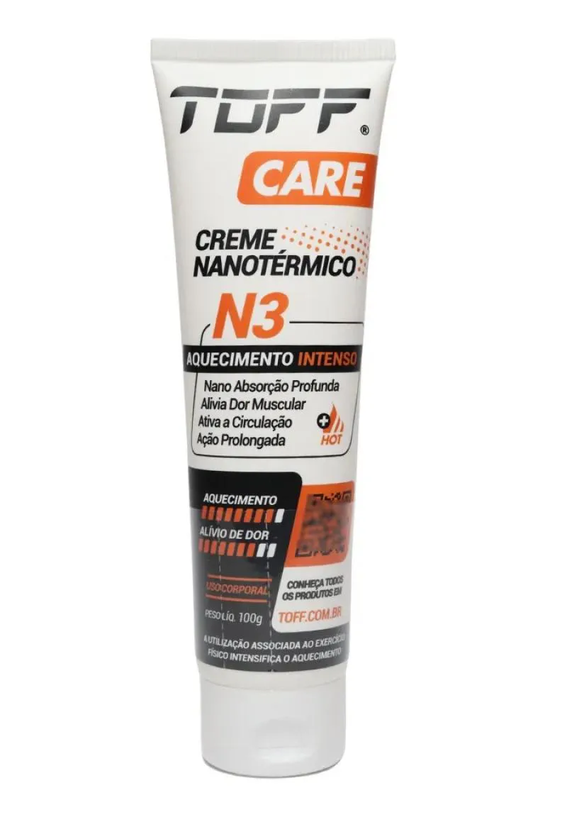 TOFF CARE CREME NANOTéRMICO PARA ALíVIO DA DOR N3 - AQUECIMENTO INTENSO
