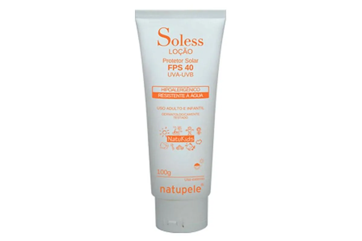 NATUPELE SOLESS LOçãO FPS40 100G