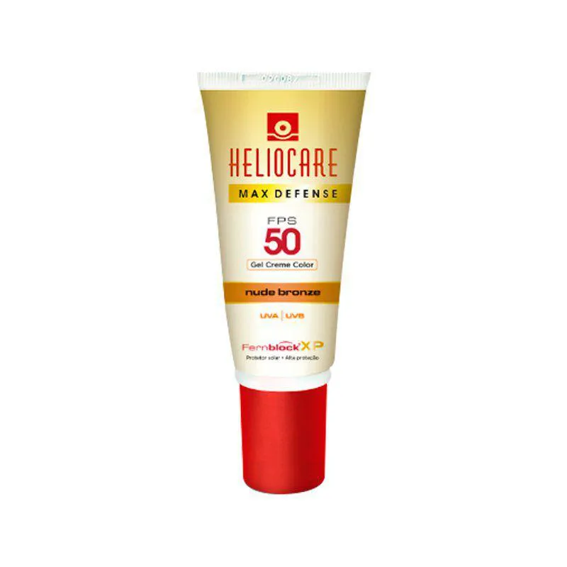 MELORA HELIOCARE MAX DEFENSE GEL CREME FPS 50 NUDE BRONZE 50G