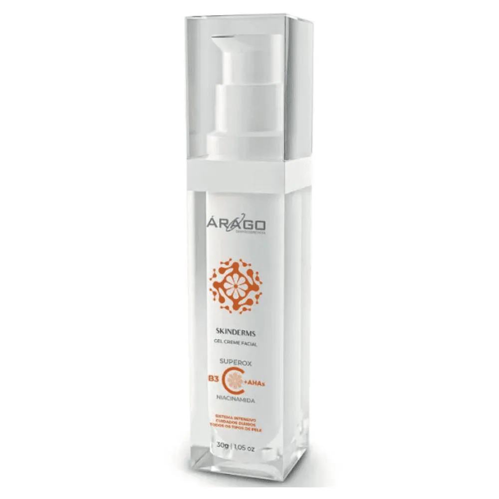 ÁRAGO SKINDERMS C + B3 + AHAS GEL CREME 30G