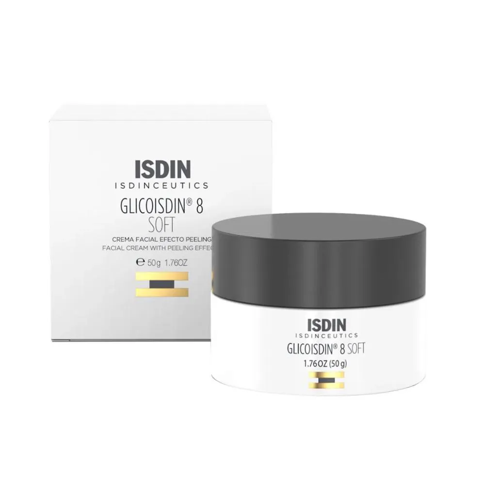 ISDINCEUTICALS GLICOISDIN 8 SOFT CREME FACIAL EFEITO PEELING 50G