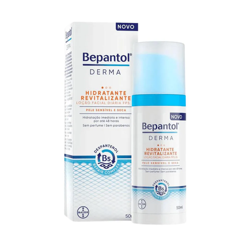 BEPANTOL LOçãO FACIAL FPS25 HIDRATANTE REVITALIZANTE 50ML