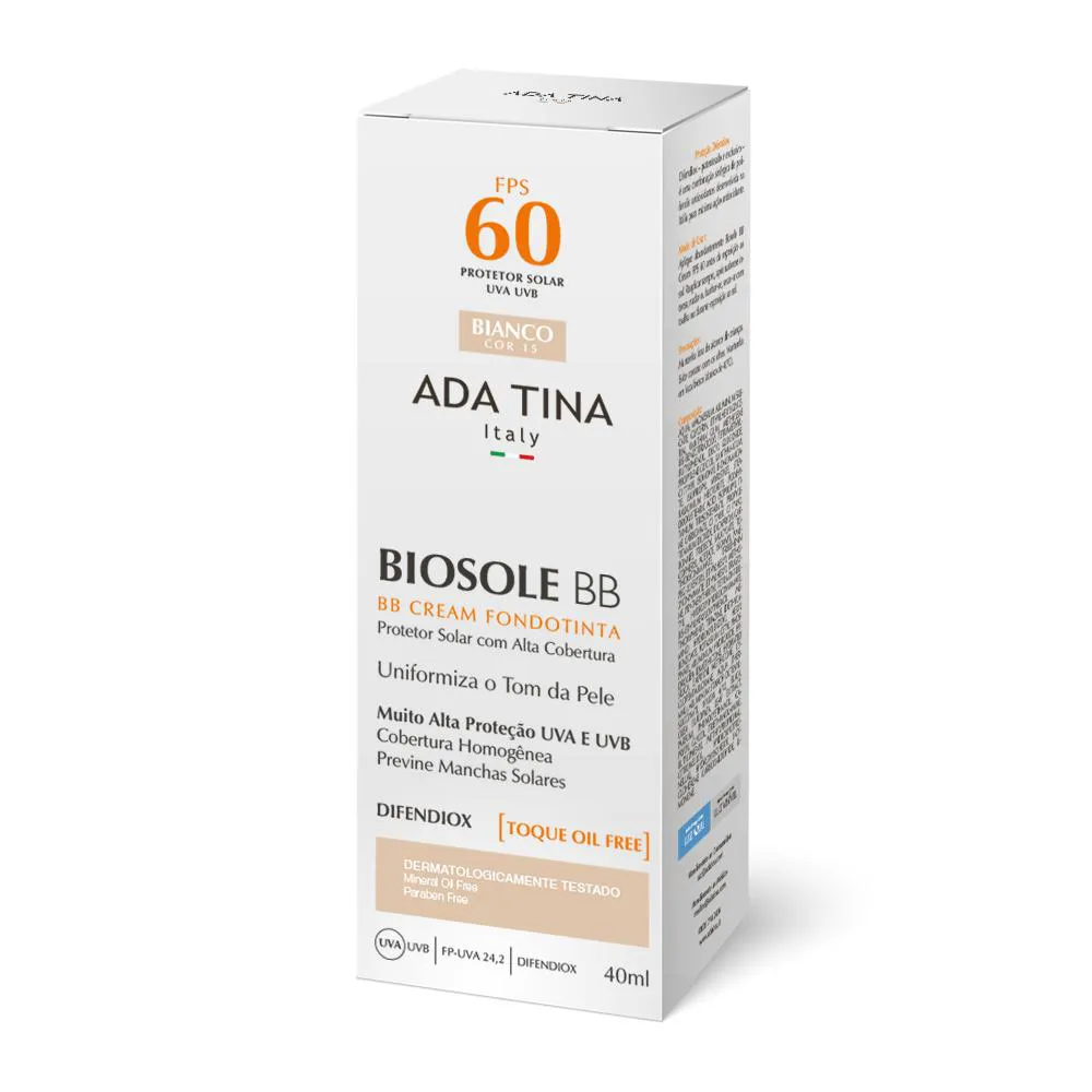 ADA TINA BIOSOLE BB CREAM FPS60 BIANCO 40ML