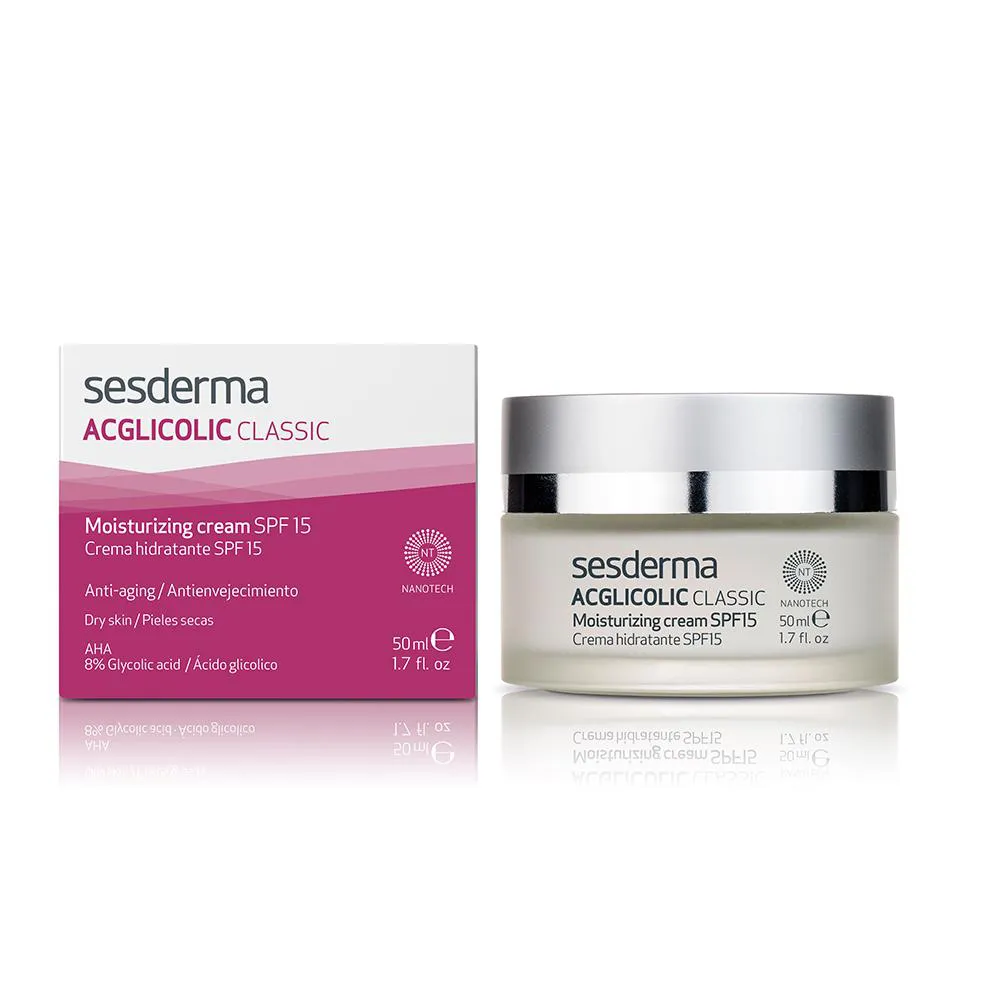SESDERMA ACGLICOLIC CLASSIC CREME HIDRATANTE ANTIENVELHECIMENTO FPS15 50ML