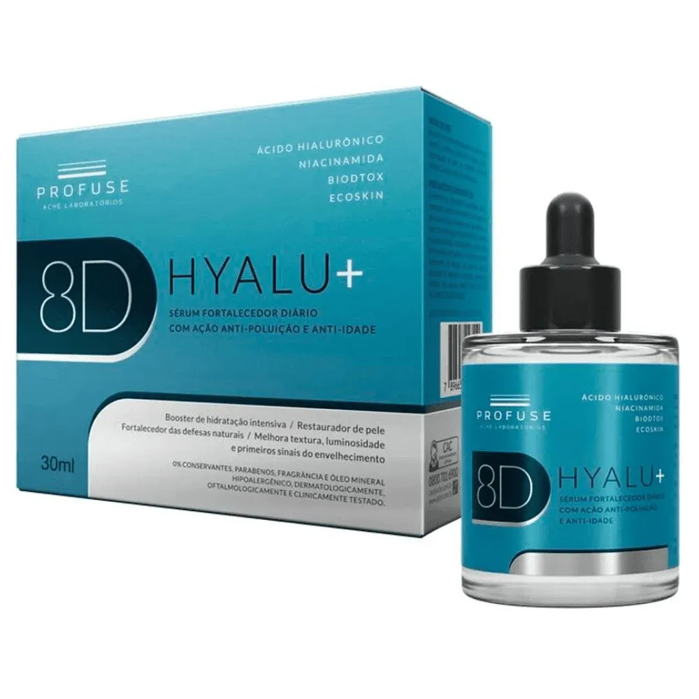 PROFUSE 8D HYALU+ SéRUM FACIAL FORTALECEDOR ANTI-IDADE 30ML | Droga Raia
