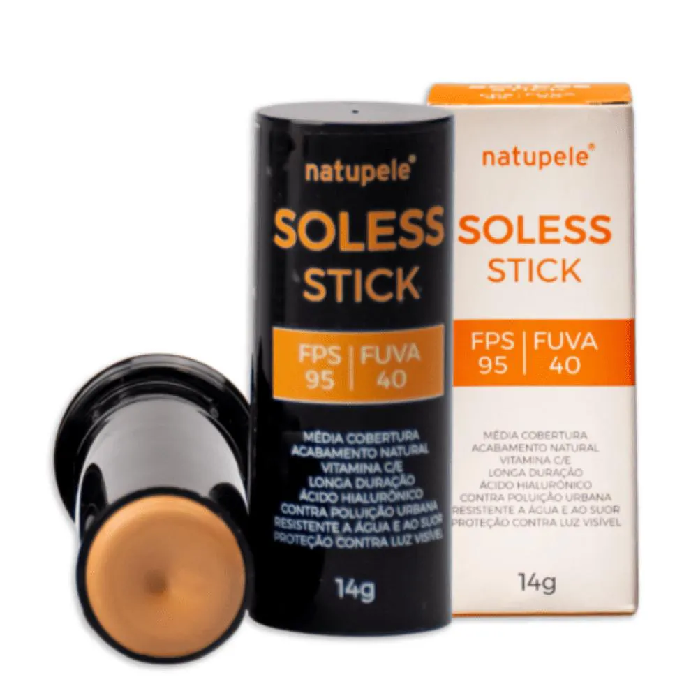 NATUPELE SOLESS STICK ROLL ON FPS 95 STICK BEGE MéDIO 14G