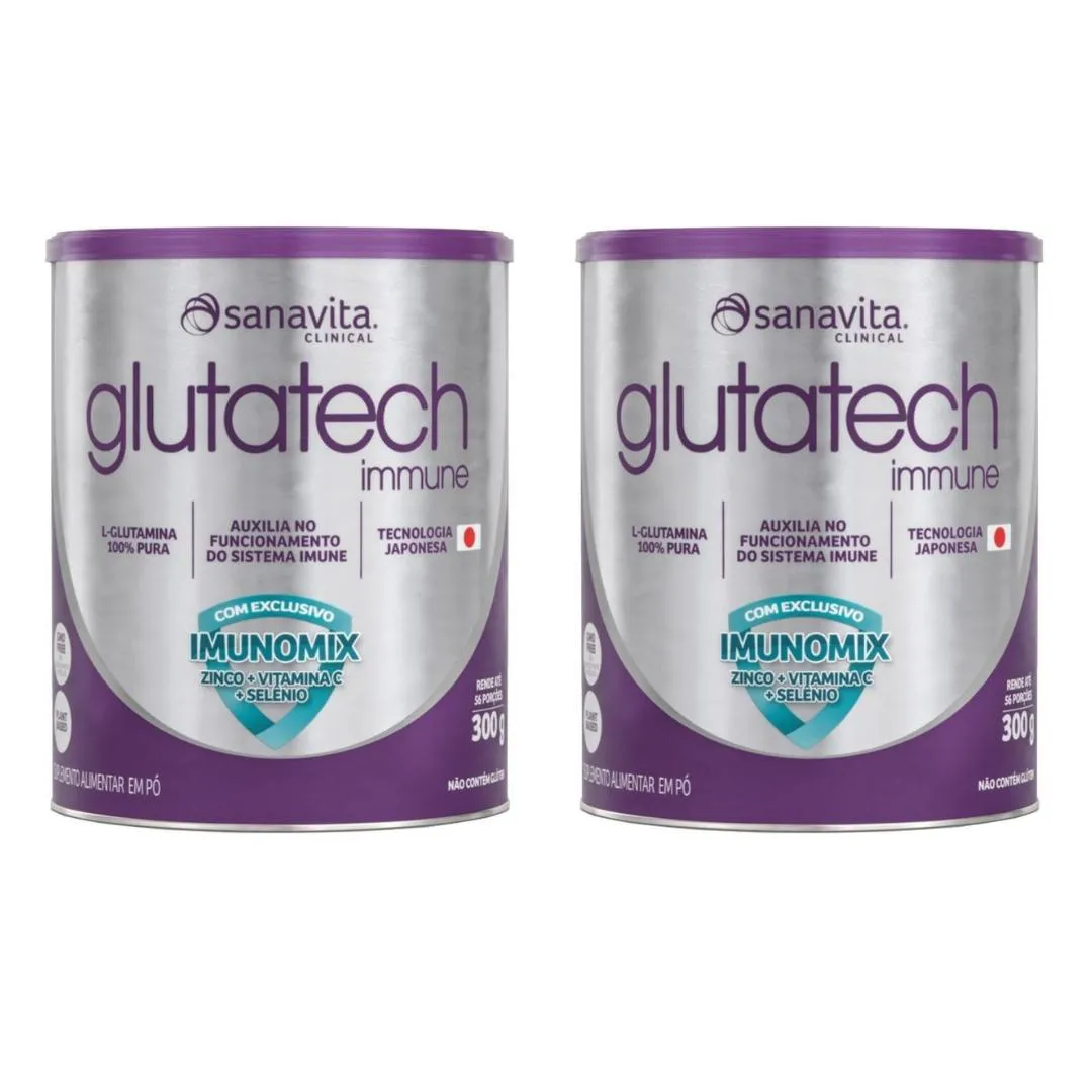 KIT 2UNI GLUTATECH IMMUNE 300G - SANAVITA