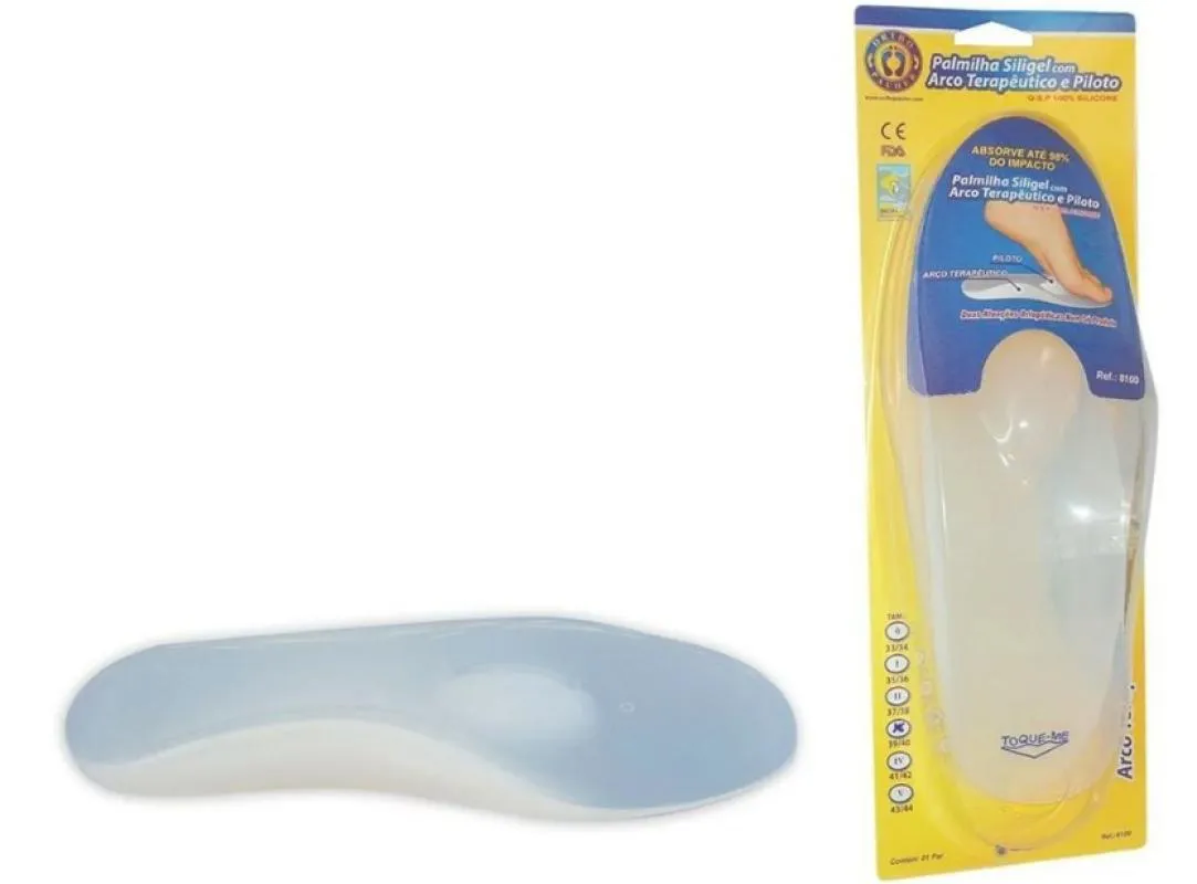 PALMILHA SILIGEL ARCO TERAPêUTICO E PILOTO 8100 ORTHOPAUHER 33/34