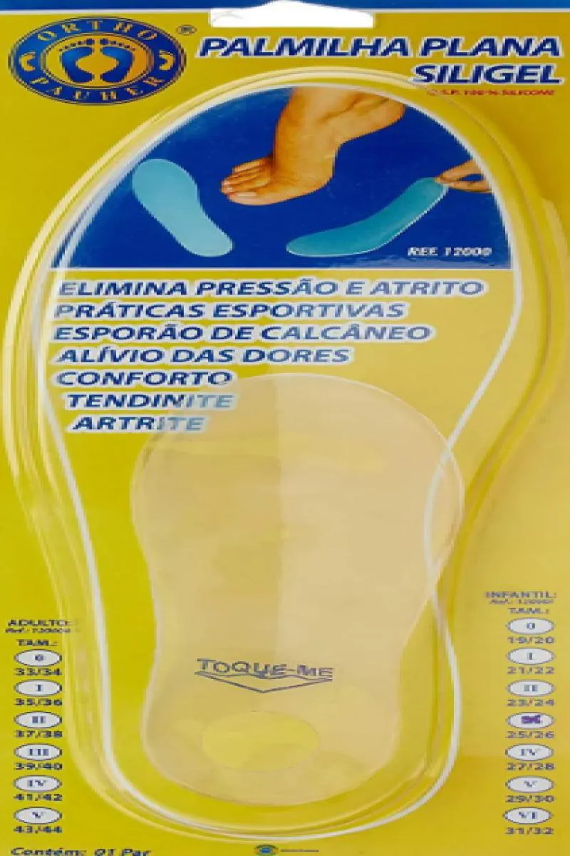 PALMILHA DE SILICONE 12000A ORTHOPAUHER 43/44