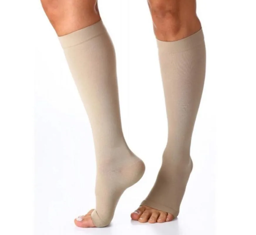 MEIA SIGVARIS PANTURRILHA PONTEIRA ABERTA PREMIUM CURTO G1 Natural