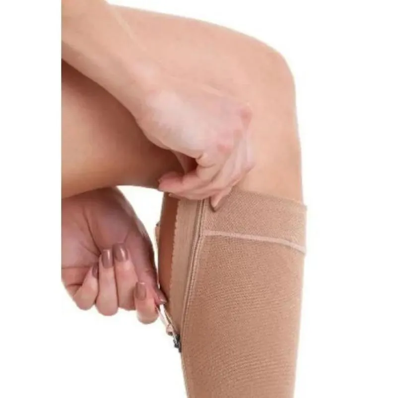 MEIA VENOSAN C/ ZíPER 20-30 MMHG 3/4 COMFORTLINE COTTON M
