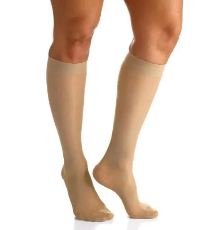 MEIA PANTURRILHA 12OB AUDACE 15-20MMHG COM PONTEIRA BEGE SIGVARIS M