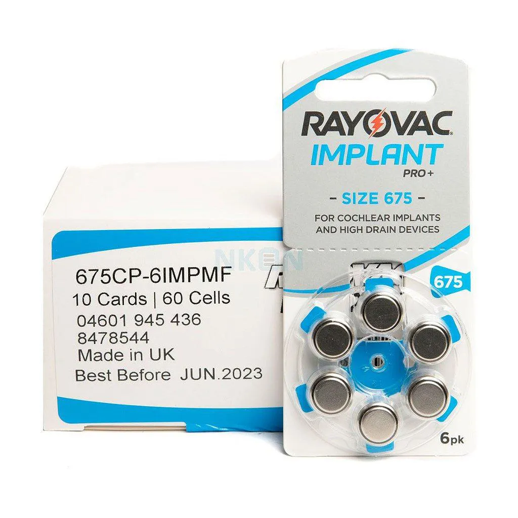 BATERIA AUDITIVA IMPLANTE COCLEAR PRO 675 RAYOVAC