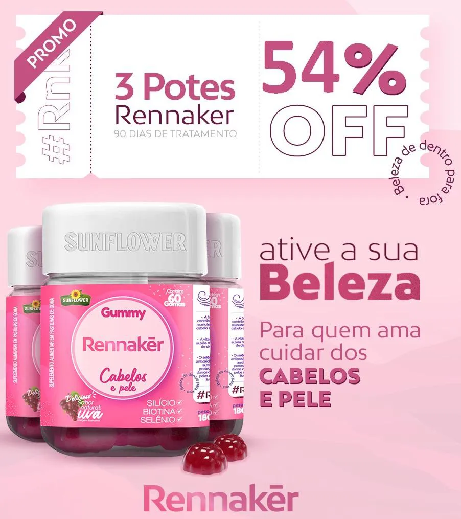 RENNAKER GUMMY 60 GOMAS 3G - KIT COM 3 POTES