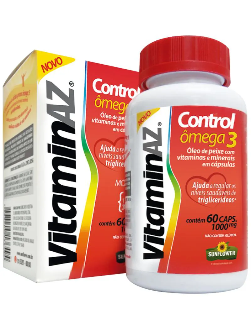VITAMINAZ CONTROL SUPER ÔMEGA 3 PURO EPA 540 DHA360 60 CáPSULAS 1,6G