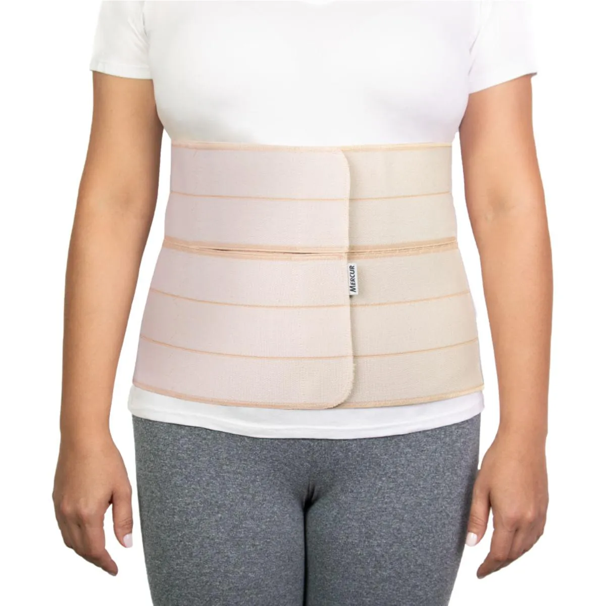 CINTA ABDOMINAL COM FECHAMENTO DUPLO MERCUR - 25CM X 150CM