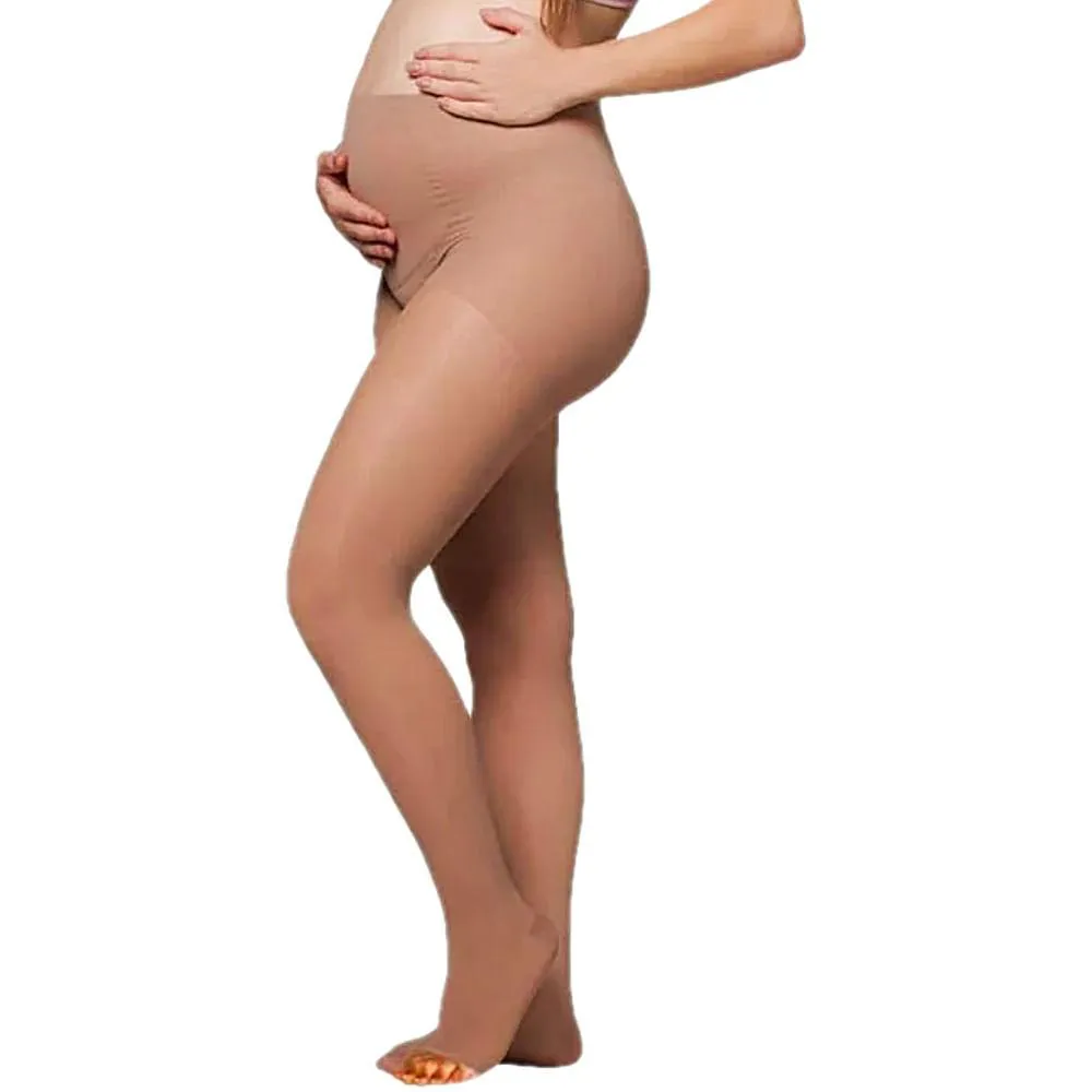 MEIA-CALçA AUDACE MATERNIDADE 15-20MMHG ABERTA NATURAL TAM B
