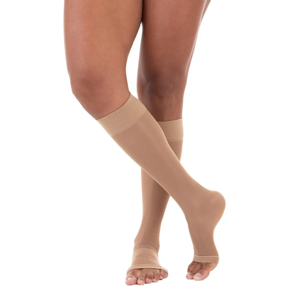 MEIA 3/4 LEGLINE VENOSAN 20-30MMHG ABERTA SAHARA TAM G