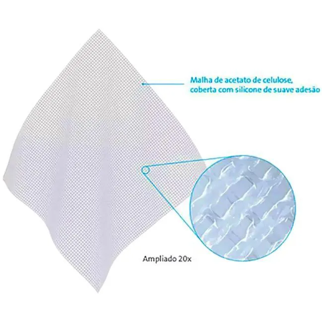 CURATIVO ADAPTIC TOUCH EM SILICONE 7.6X5CM REF TCH501 - UND