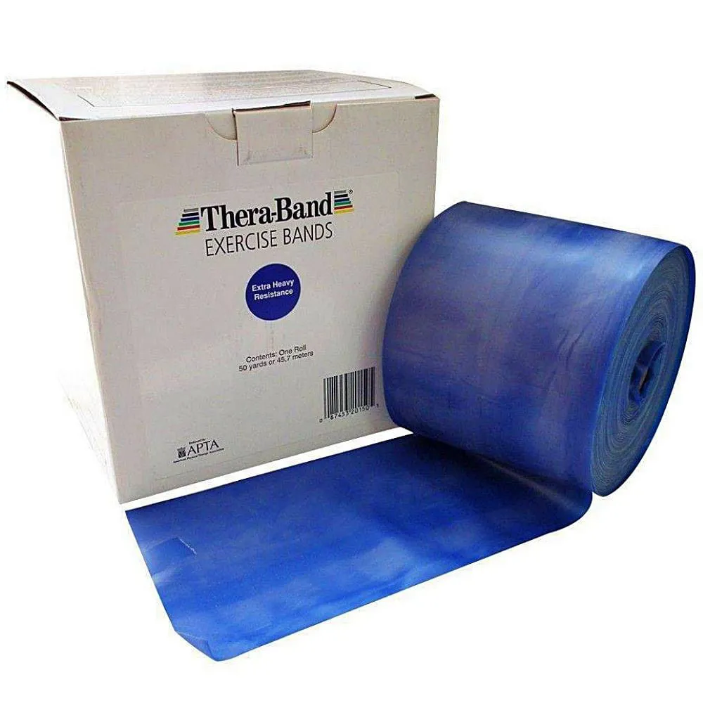 FAIXA ELáSTICA PARA EXERCíCIOS THERABAND AZUL EXTRA FORTE - METRO