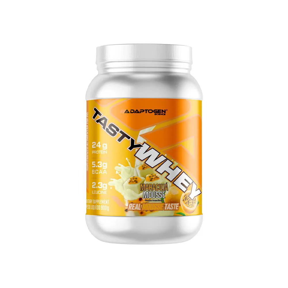 Whey Protein Adaptogen Science Tasty Whey 3W Mousse de Maracujá 900g