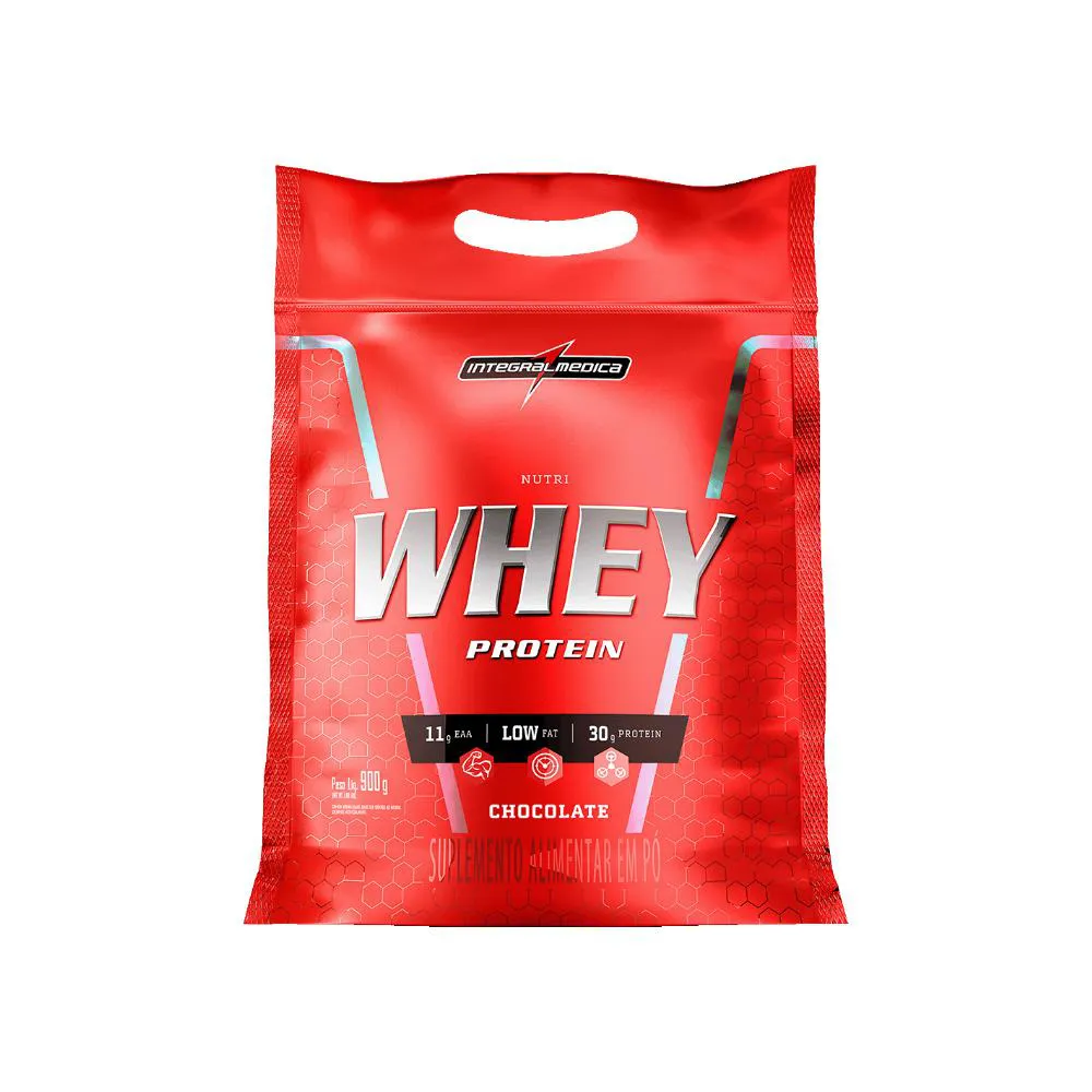 NUTRI WHEY PROTEIN (900G) CHOCOLATE INTEGRALMEDICA