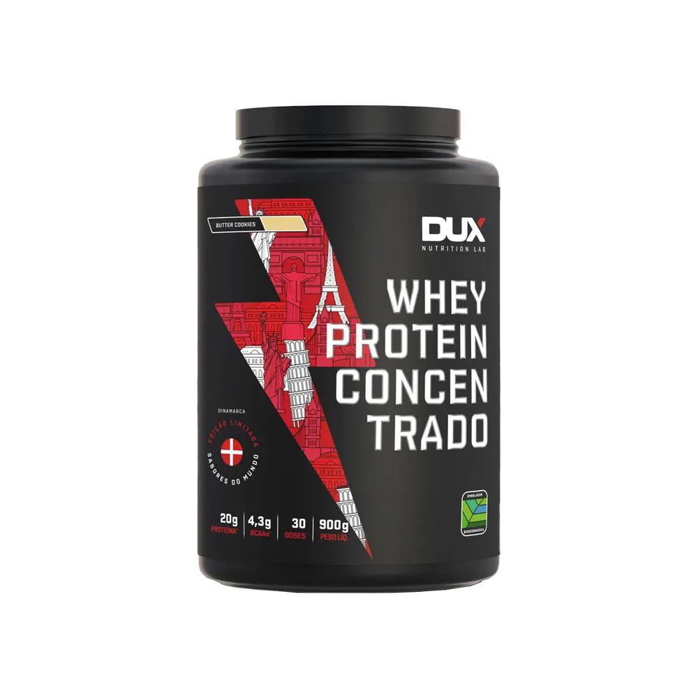 Whey Protein Dux Nutrition Concentrado Butter Cookies 900g