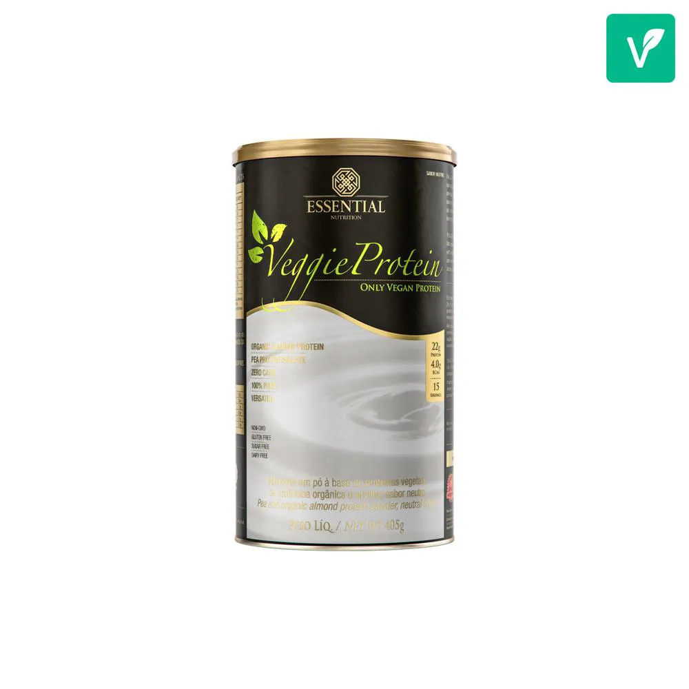 Proteína Vegetal em Pó Essential Nutrition Veggie Protein 405g