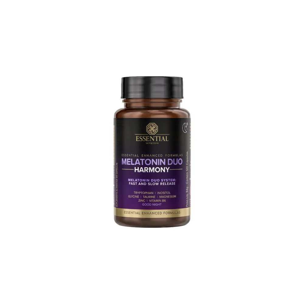 MELATONIN DUO HARMONY (120 CáPSULAS) ESSENTIAL NUTRITION